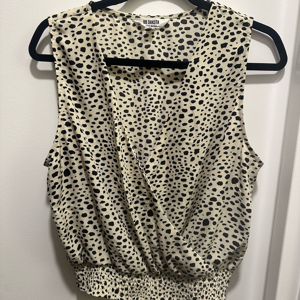 BB Dakota by Steve Madden Leopard Print Blouse